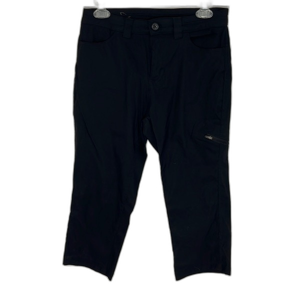 Eddie Bauer Lightweight Cropped Pants Black Size 4 - Picture 2 of 11